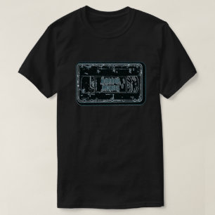 Horror Movies - Video Cassette Blue Grey T-Shirt