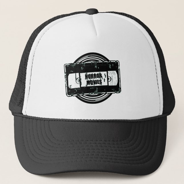 Horror Movies -Video Cassette Trucker Hat (Front)