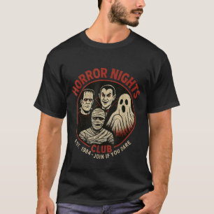 Horror Night Club Vintage Halloween Classic T-Shirt