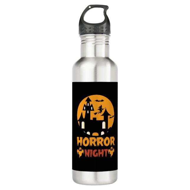 Horror Night Halloween 710 Ml Water Bottle (Front)