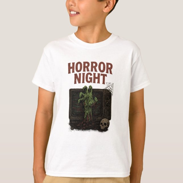 Horror Night Halloween Clothes unisex male female T-Shirt (Front)