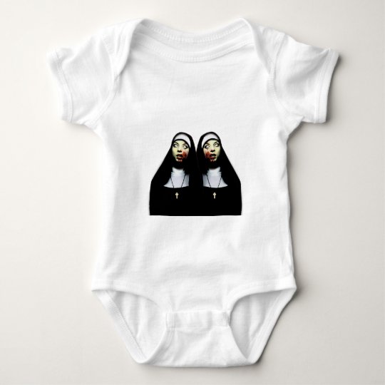 Horror nuns baby bodysuit