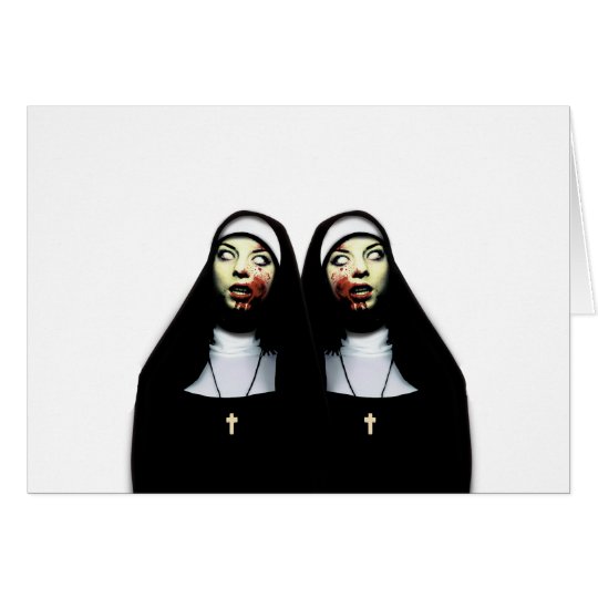 Horror nuns card