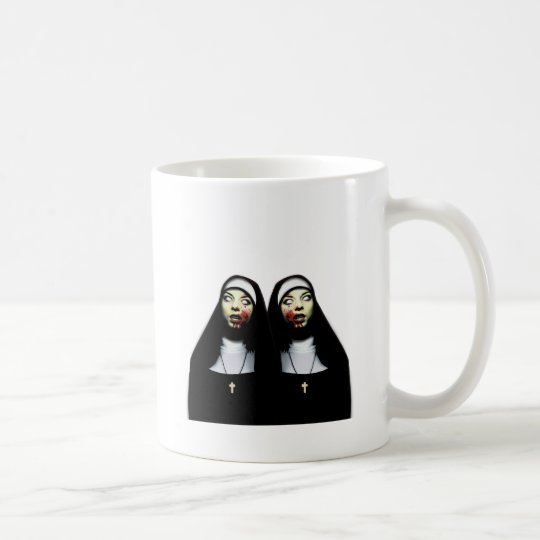 Horror nuns coffee mug