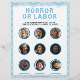 Horror Or Labor [Luxury Lace [Blue]] Custom Letterhead