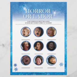 Horror Or Labor [Snowy Blue] Custom Letterhead