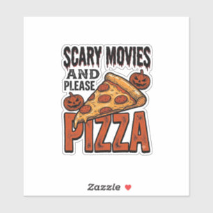 Horror Pizza Shirt for Scary Movie Night Fans_1