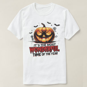 Horror Pumpkin Face T Shirt Unique Art