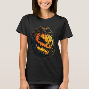 Horror Pumpkin Monster Nightmare Scary Terrifying T-Shirt