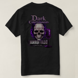 Horror Radio Dark Ents Skull Tee Shirt