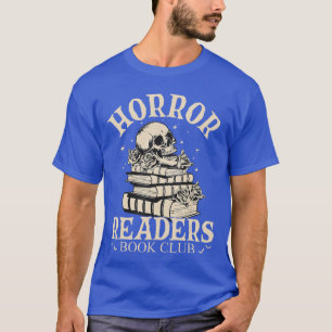 Horror Readers Book Club Halloween Skeleton Readin T-Shirt