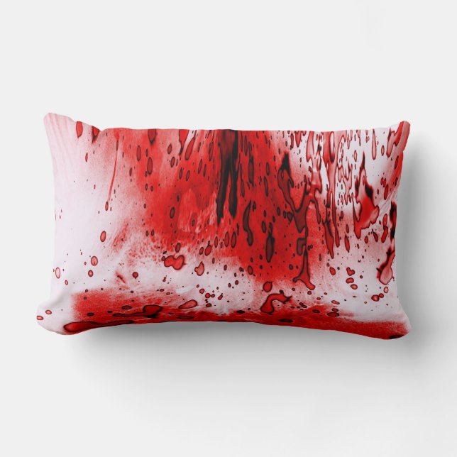 Horror Scary Bloody Halloween Lumbar Cushion (Front)