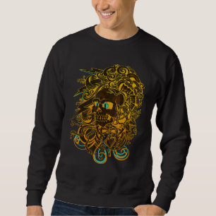 Horror Scary Skull Best Powerful art Sweatshirt