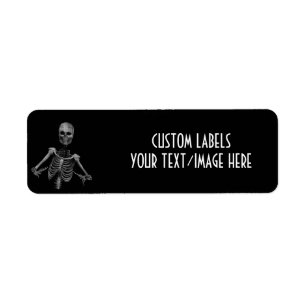 Horror Skeleton 2 Return Address Label
