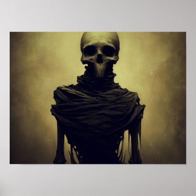 Horror Skeleton Painting  Poster (Front)