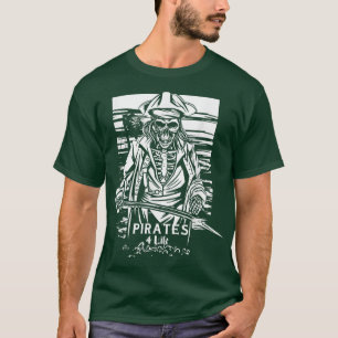 Horror Skeleton Pirate T-Shirt