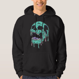 Horror Skull Pastel Goth Aesthetic Gothic Emo Hoodie
