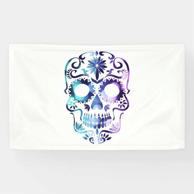 Horror Skull Symbol Banner (Horizontal)