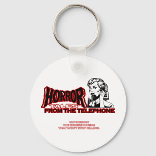 Horror Tales From The Telephone Retro Movie Ad Key Ring