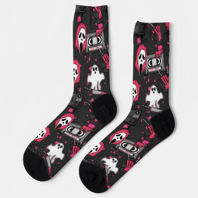 Horror Theme Crew Socks (Left)