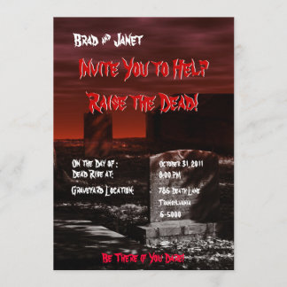 Horror Theme Party Invitation