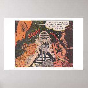 Horror vintage comics   1960s Retro comic books Poster