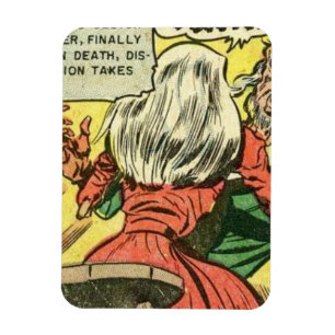 Horror vintage comics old, classic and retro magnet