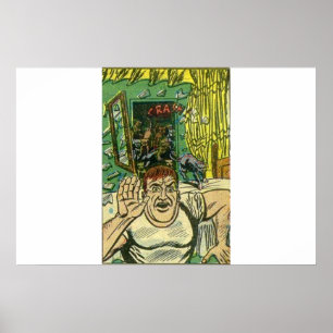 Horror vintage comics   Scary classic comic book Poster