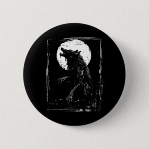 Horror Werewolf Head Halloween Mythology Wolf Shif 6 Cm Round Badge