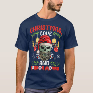 Horror Zombie Creepy Santa Christmas Love 10 T-Shirt