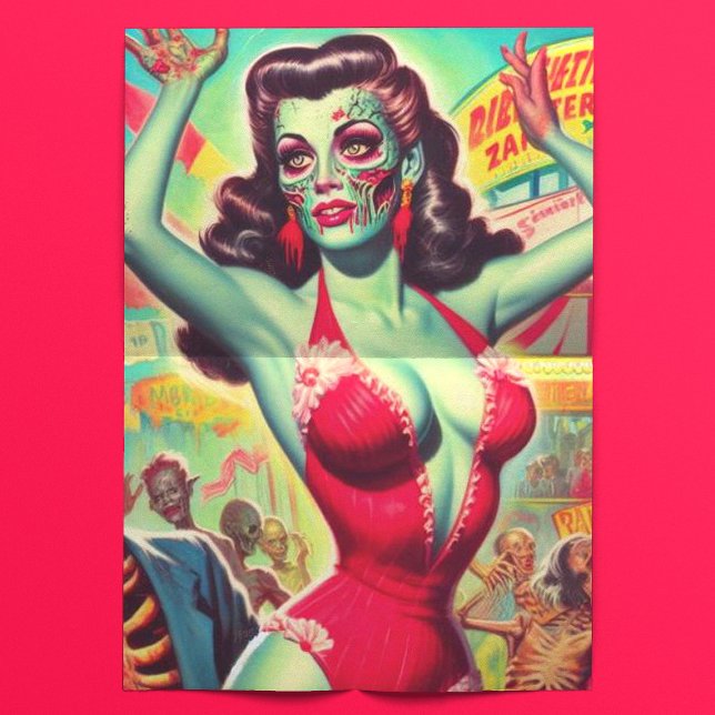 Horror Zombie Pinup Tissue Paper (Creator Uploaded)