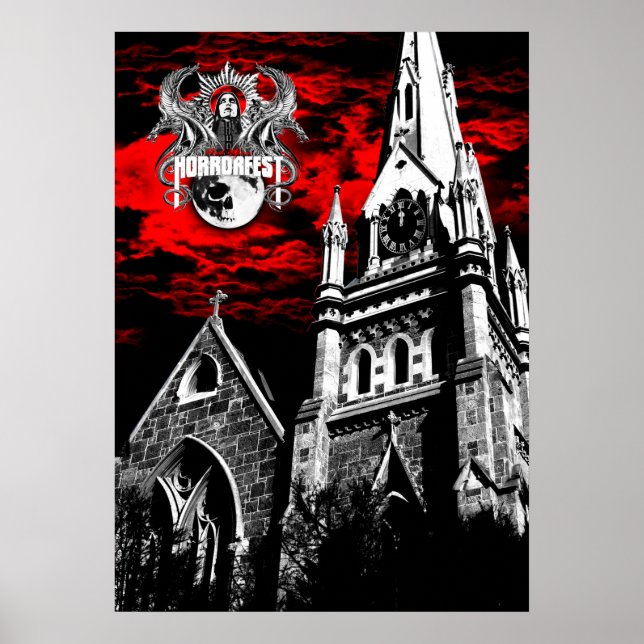 HorrorFest Cathedral Poster (Front)