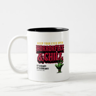 Horrorflix And Chill Two-Tone Coffee Mug