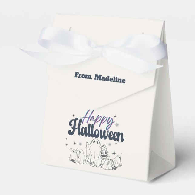Horrors night cute Halloween party invitations Favour Box (Front Side)