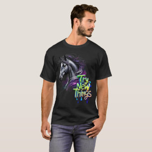 hors t-shirt mens rider horses life