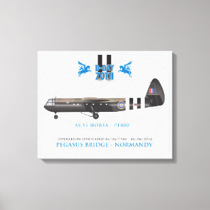 HORSA GLIDER - PEGASUS BRIDGE CANVAS PRINT