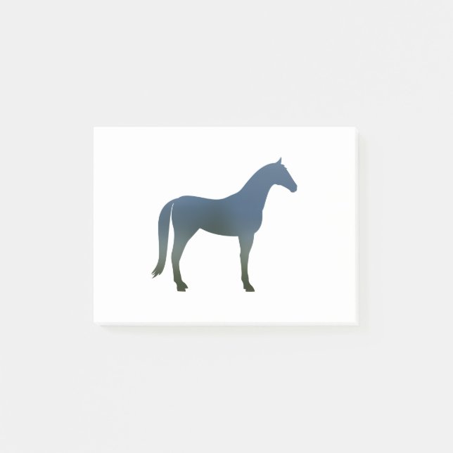 Horse - 2 - Green Blue Post-it Notes (Front)