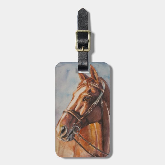Horse 2 luggage tag (Front Vertical)
