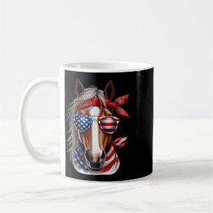 Horse 4th Of July Shirt Men Boys Horse American Us Coffee Mug