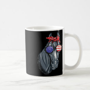Horse 4th Of July Shirt Women Horse Graphic Americ Coffee Mug