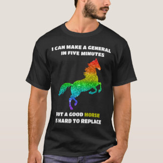 Horse Abraham Lincoln HORSE rainbow 561 Pony T-Shirt