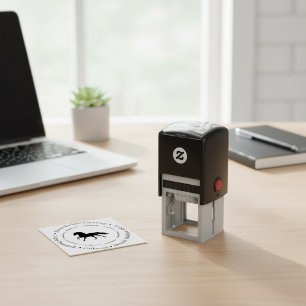 Horse Address Self-Inking Rubber Stamp