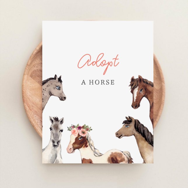 Horse Adoption Station Sign  (Creator Uploaded)