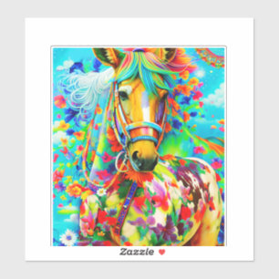 Horse Adorne with Flowers
