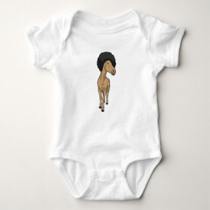 Horse Afro Baby Bodysuit