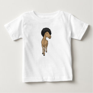 Horse Afro Baby T-Shirt