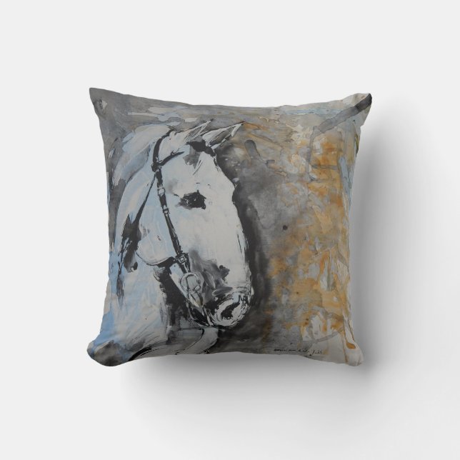 Horse Almofada in Water Cushion (Front)