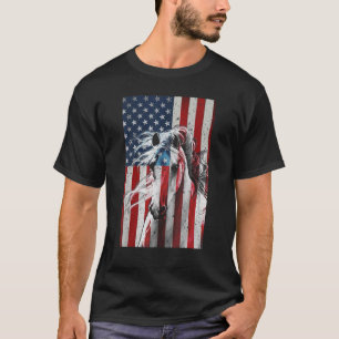 Horse American Flag Patriotic T-Shirt