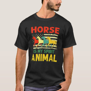 Horse American Flag T-Shirt