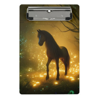 Horse Amongst The Fireflies Notebook Mini Clipboard